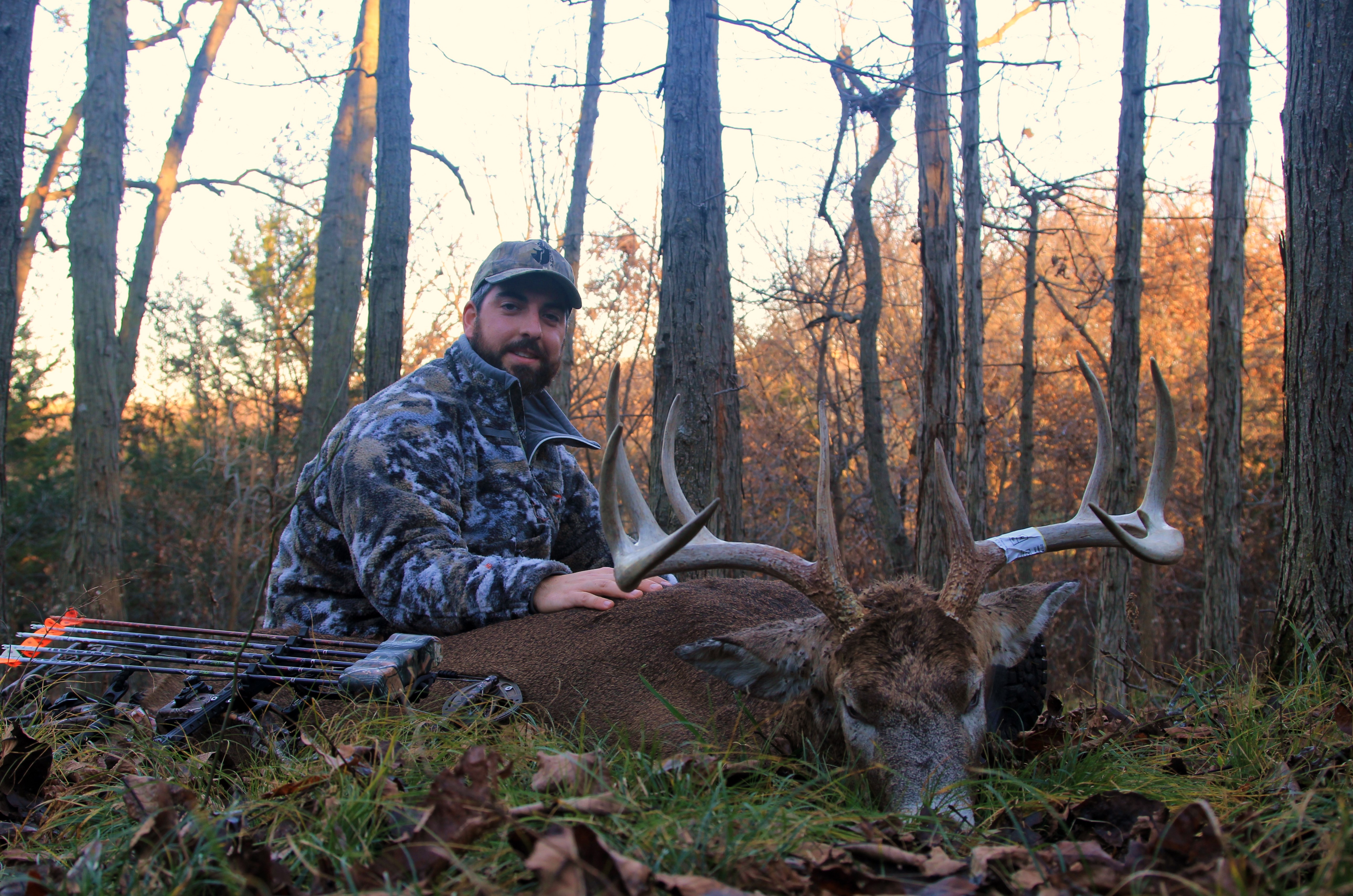 Marc Alberto with his 10 point Iowa buck.